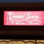 Letbridge Backlit Sign - Celestial Gowns