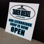 Taber Diesel Sign