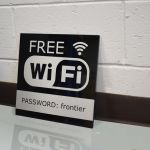 Gloss Black Acrylic Wifi Sign.  Lethbridge Signs